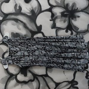 haani dress petite xl black and white pasley pattern